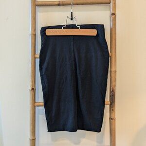 H&M Basics Black & Blue Stretch Pencil Skirts